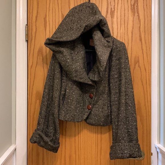 Timeless & stunning Chulo Pony wool blend tweed Spring/Autumn jacket, size Small - Picture 8 of 11